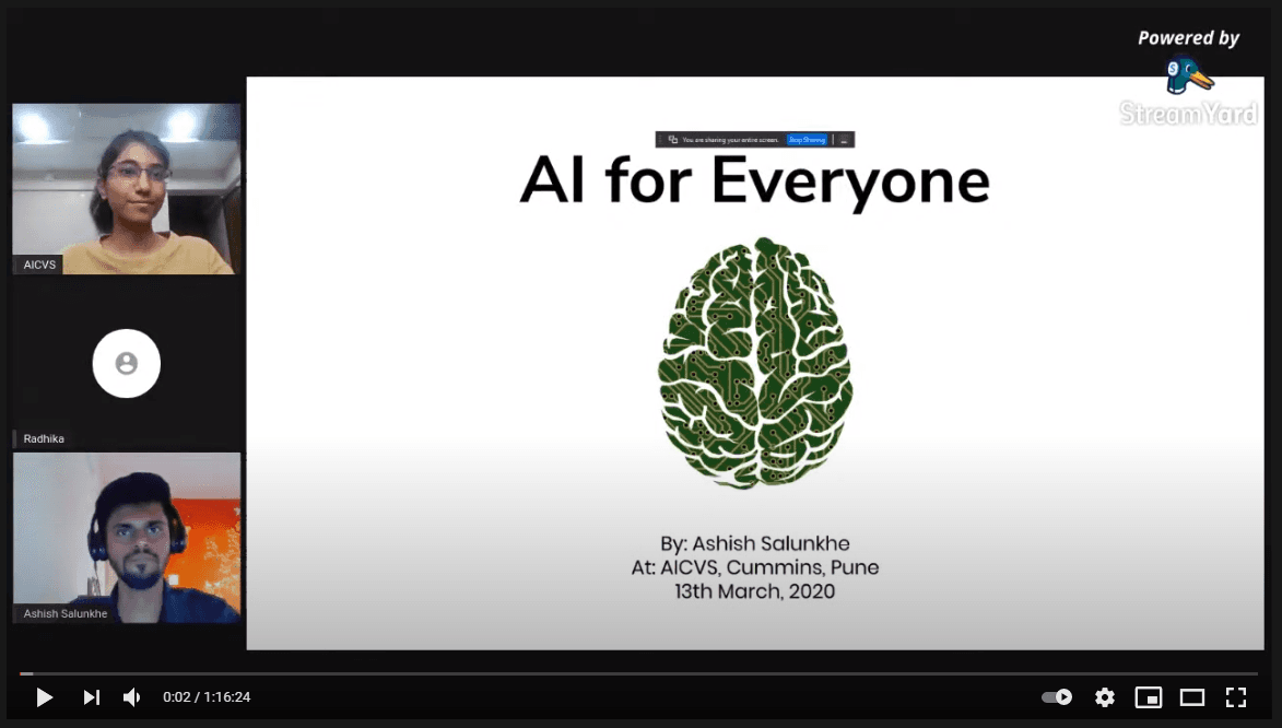 Webinar on AI for Everyone - March 2021