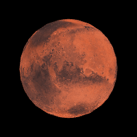 Mars rotating